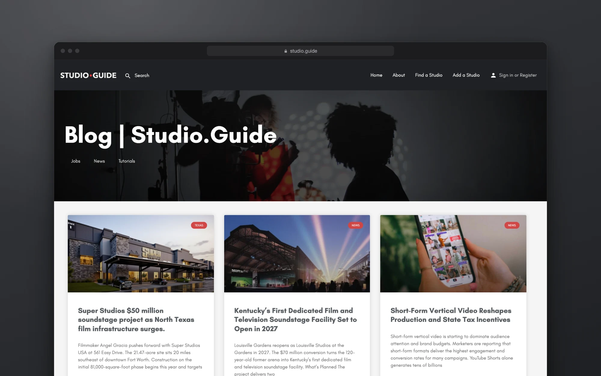 The Studio.Guide blog